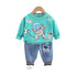 Spring and Autumn Boys Crewneck Long Sleeve Suit